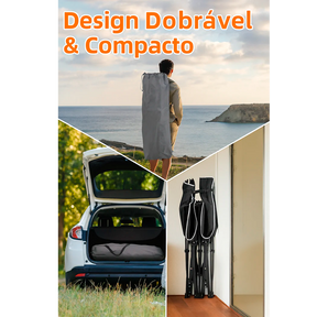 Cama Dobrável Premium com Colchão Amovível