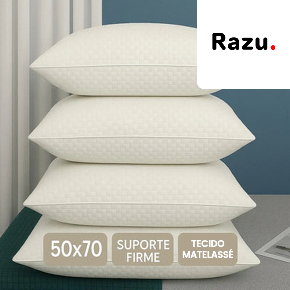 Kit 4 Travesseiros Pluma do Ganso – Antialérgicos