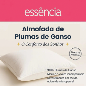 Kit 4 Travesseiros Pluma do Ganso – Antialérgicos