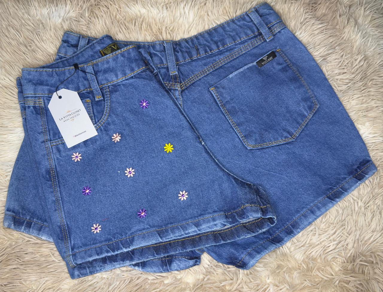 Short Jeans flor